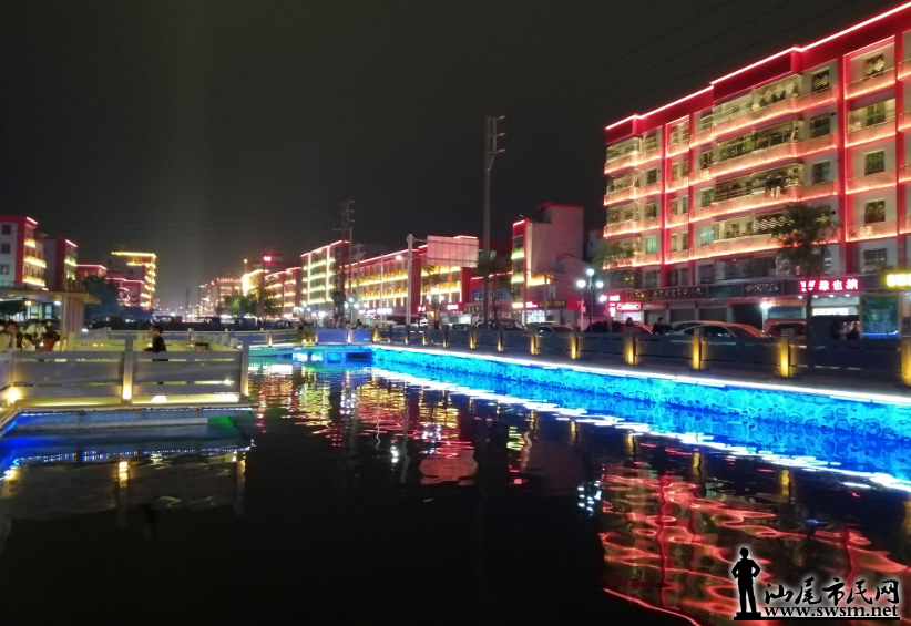 汕尾市民网-海丰县南湖建设史与夜景